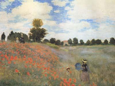 Claude Monet Poppies near Argenteuil (mk06) Spain oil painting art